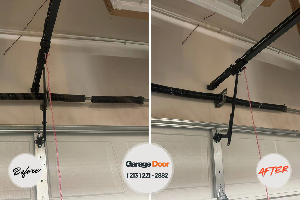 Before and after: garage door company Rhodhiss, NC